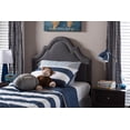 thumbnail image 2 of Baxton Studio Baxton Studio Rita Modern and Contemporary Dark Grey Fabric Upholstered Twin Size Headboard, 2 of 6