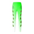 thumbnail image 3 of Tisuna Girls St Patricks Day Leggings Child Cartoon Print Elastic Waist Tight Leg Yoga Pants Fashion Stretchy Little Girls Play Holiday Festive Outfits Green1 Size 3-4 Years, 3 of 6
