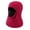 Red, variant on Men's Winter Fleece Balaclava, Sherpa Lined Hood Cap with Padded Face Mask, on Ski Slopes and Cold Commutes Gray