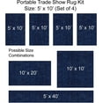 thumbnail image 7 of Trade Show Booth Display Flooring Carpet Rugs (Set of 4) and 1 Roll Double Sided Carpet Tape. Light Weight and Flexible Material for Easy Transport., 7 of 7
