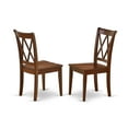 thumbnail image 2 of East West Furniture Clarksville 11" Wood Dining Chairs in Mahogany (Set of 2), 2 of 3
