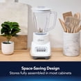 thumbnail image 2 of Oster Turbo 5-Speed White Countertop Blender, Kitchen Blender, Blender for Smoothies, 2 of 7