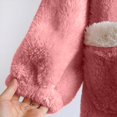 thumbnail image 5 of Elainilye Fashion Robe For Women Loose Coral Velvet Long Pajama Loungewear Winter Thickened Flannel Homewear Bathrobe,Red, 5 of 8