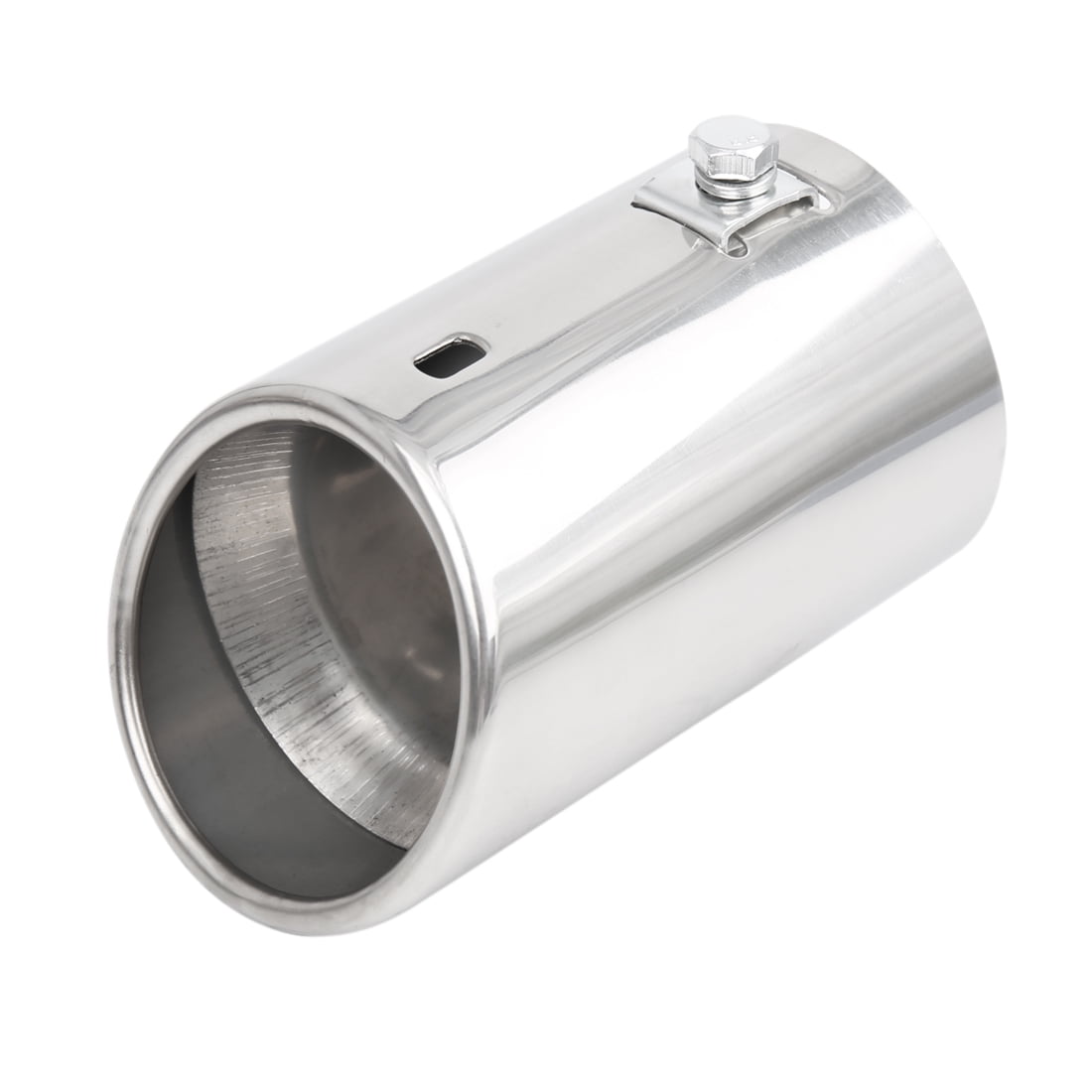 X AUTOHAUX 5.20 Inch Stainless Steel Car Exhaust Muffler Tail Pipe Tip 2.36 Inch Inlet 3.46 Inch Outlet