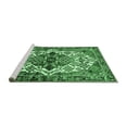 thumbnail image 2 of Ahgly Company Machine Washable Indoor Rectangle Persian Emerald Green Traditional Area Rugs, 6' x 9', 2 of 4
