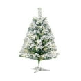 thumbnail image 2 of Byujiro Small Christmas Tree with Lights LED Christmas Tree Hinged Spruce Artificial Holiday Christmas Tree for Home Office and Xmas Party Decoration Flocked Christmas Tree Christmas Decorations, 2 of 5