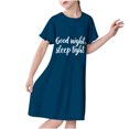 thumbnail image 1 of RXIRUCGD 2025 Vêtements d'Été pour Enfants 3-12 Ans Mode pour Enfants Pyjama Imprimé de Rêve Nuisette Mi-Mollet, 1 of 3
