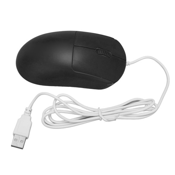 Basic Wired USB Mouse, 1200DPI Optical 3 Button Corded Computer Laptop Gaming Mouse, Ergonomic Design Light Color Mouse for Kids Girls Lady Office and Home