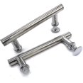 thumbnail image 1 of 2 manijas de puerta de ducha de ABS cromadas de 145 mm (14,5 cm), orificio a orificio, 1 of 4