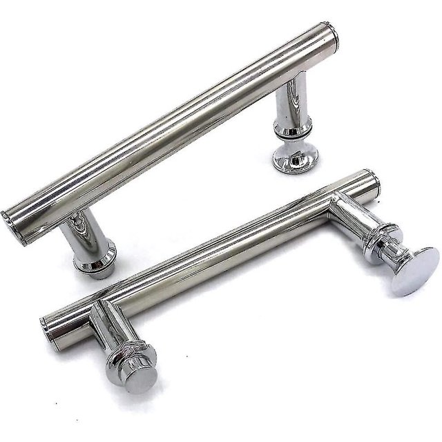 2 manijas de puerta de ducha de ABS cromadas de 145 mm (14,5 cm), orificio a orificio