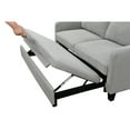 thumbnail image 6 of 69"3 in 1 Convertible Queen Sleeper Sofa Bed, Modern Fabric Loveseat Futon Sofa Couch w/Pullout Bed, Small Love Seat Lounge Sofa w/Reclining Backrest, Furniture for Living Room, Light Gray, 6 of 9