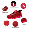 thumbnail image 3 of YUNICUS Kids Light Up Shoes Led Flash Sneakers with Spider Upper USB Charge for Boys Girls Toddles Best Gift for Birthday Thanksgiving Christmas Day(Little Kid 3, Red34), 3 of 7