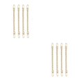 thumbnail image 1 of Minnieouse 4Pieces Metal Flat Chain & Purse Extender Accessory / Chain Strap  Strap 2piezas Oro 4 piezas, 1 of 1