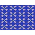 thumbnail image 1 of Ahgly Company Indoor Rectangle Patterned Medium Slate Blue Area Rugs, 2' x 4', 1 of 6