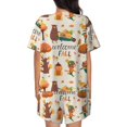 thumbnail image 6 of Rateoe Autumn In The Forest Pattern Women's Short-Sleeved Pajama Set - 2 Piece Soft and Lightweight Sleepwear Set-XX-Large, 6 of 7