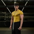 thumbnail image 4 of SHIXIAOO Nouveau T-Shirt de Sport Ajusté à Manches Longues pour Hommes, 4 of 6