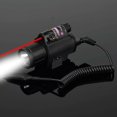 thumbnail image 3 of Lampe torche LED avec interrupteur à pression et rail Picatinny 20 mm Rouge, 3 of 4