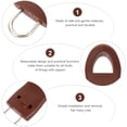thumbnail image 3 of unbranded Tirador De Cremallera Plástico Marrón Ideal Para Maletas Bolsas Y Manualidades, 3 of 8