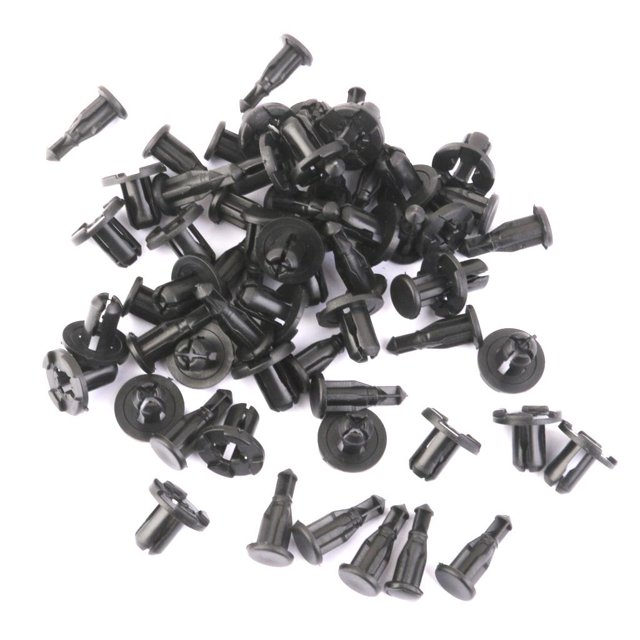 30x Parachoques de empuje Cubierta del motor Guardabarros y clips de rejilla 90914-0007 para Cola Tipo de empuje
