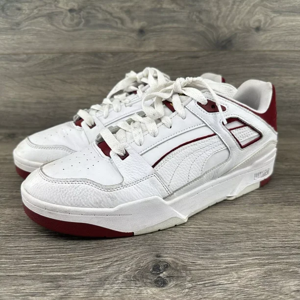 PU & MA Slipstream Men's Size 11.5 Shoes Sneakers White Red 388549-05
