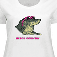 thumbnail image 4 of Inktastic Gator Country Sunny Gator in Pink Sunglasses Women's Plus Size T-Shirt, 4 of 5
