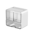 thumbnail image 1 of Organizador de Cajón de Cocina Gabinete de Baño, Gabinete de Cajón Grande de 2 Capas con Compartimentos, Gabinete de Maquillaje Multipropósito, Escritorio Exquisito Y Transparente, 1 of 7
