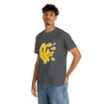 thumbnail image 5 of Flying smiley face tshirt Unisex Heavy Cotton Tee, 5 of 8