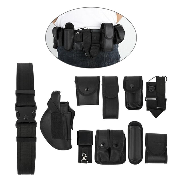 Cinturón multifuncional Macarena de seguridad negro de nailon 600D