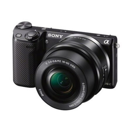 Sony a NEX 5TL - Digital camera - mirrorless - 16.1 MP - APS-C - 3x optical zoom 16-50mm and 55-210mm lenses - Wi-Fi, NFC - black