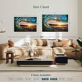 thumbnail image 4 of Elephant Stock Ocean Wave Wall Art - Horizontal Canvas Wall Art - Living Room Wall Decor - Beach Canvas - Teal And Blue Decor - 39" x 26", 4 of 8