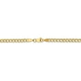 thumbnail image 3 of 14k Yellow Gold 3.35m SemiSolid Curb Link Chain, 3 of 4