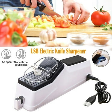 WEISIPU USB Electric Knife Sharpener Professional Chef Knife Sharpener Tool for Home Kitchen
