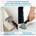 thumbnail image 6 of Beddle Steamer for Clothes with Stand,1500W Powerful Garment Steamer with Roll Wheels, 1.7 L Water Tank,Auto Shut-off, 6 of 8