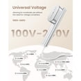 thumbnail image 2 of Travel Steamer Mgnaooi Vaporizador 2 en 1, plancha 100-240 V, 120 ml, plata, 2 of 8