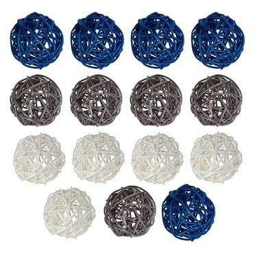15Pcs Rattan Balls Ball Orbs Vase Fillers Table Decor, for Ceiling
