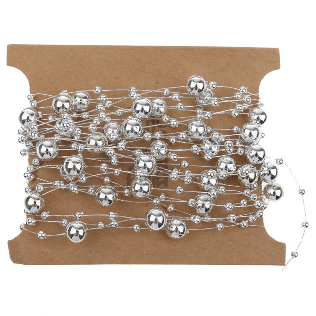 simhoa Rideau de Perles Ruban Guirlande de Perles Rideau de Porte Perlé pour Décoration de Mariage