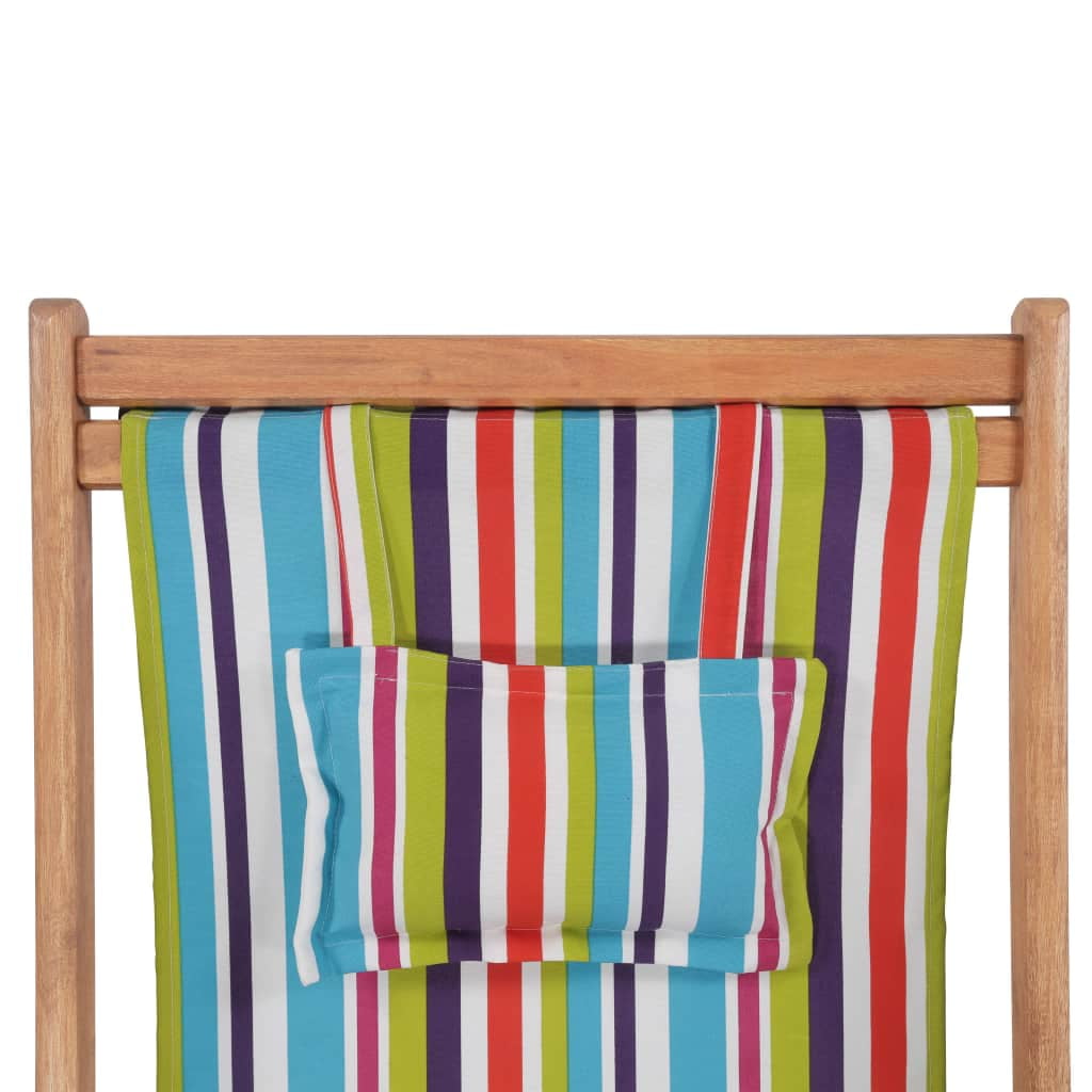Lowestbest Folding Beach Chair, Fabric and Wooden Frame Multicolor Outdoor Seat Lounge Lowestbest Folding Beach Chair, Fabric and Wooden Frame Multicolor Outdoor Seat Lounge