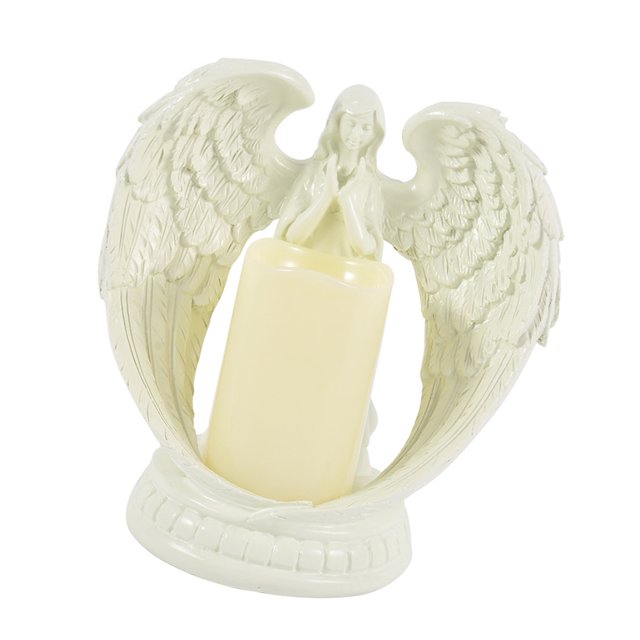 Praying Angel Statue,Praying Angel Figurine Retro Prayer Angel Figurine Resin Angel Statue Streamlined Design