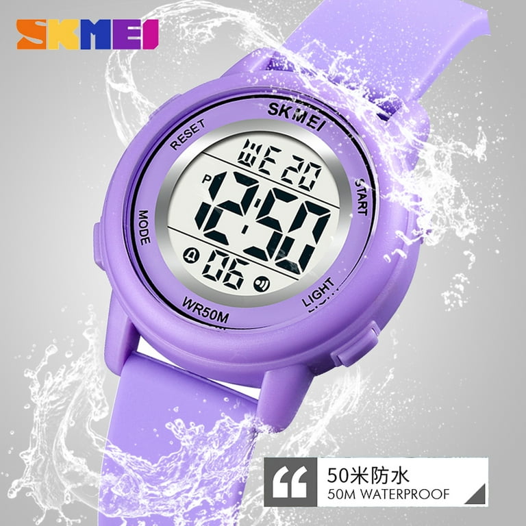 Purple cheap waterproof watch