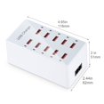 thumbnail image 2 of Estación de carga USB SZSHXCRXKJY Enchufe inteligente de 10 puertos y 60 W, 2 of 8