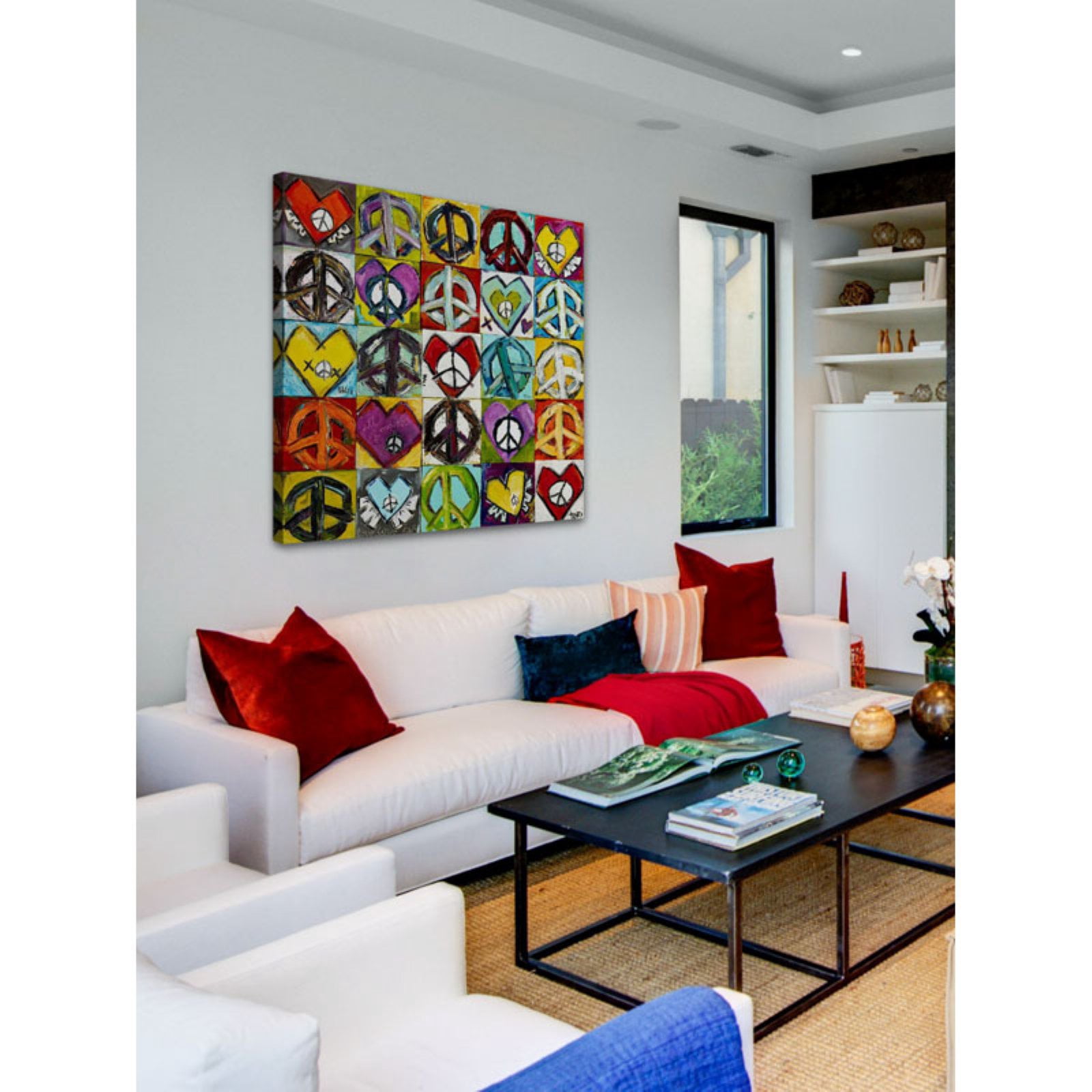 Marmont Hill "Keep Peace In My Heart" by Tori Campisi Painting Print on Canvas