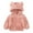 Pink, variant on Emy Dola Toddler Kids Fleece Hooded Jacket Coat with Ears Zipper Lightweight Long Sleeve Thick Warm Outerwear For 1-7 Years Boy Girls