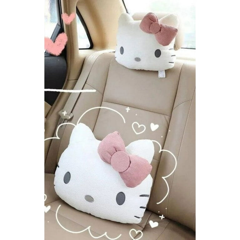 New HELLO KITTY Back Rest Cushion Pillow Car Accessories