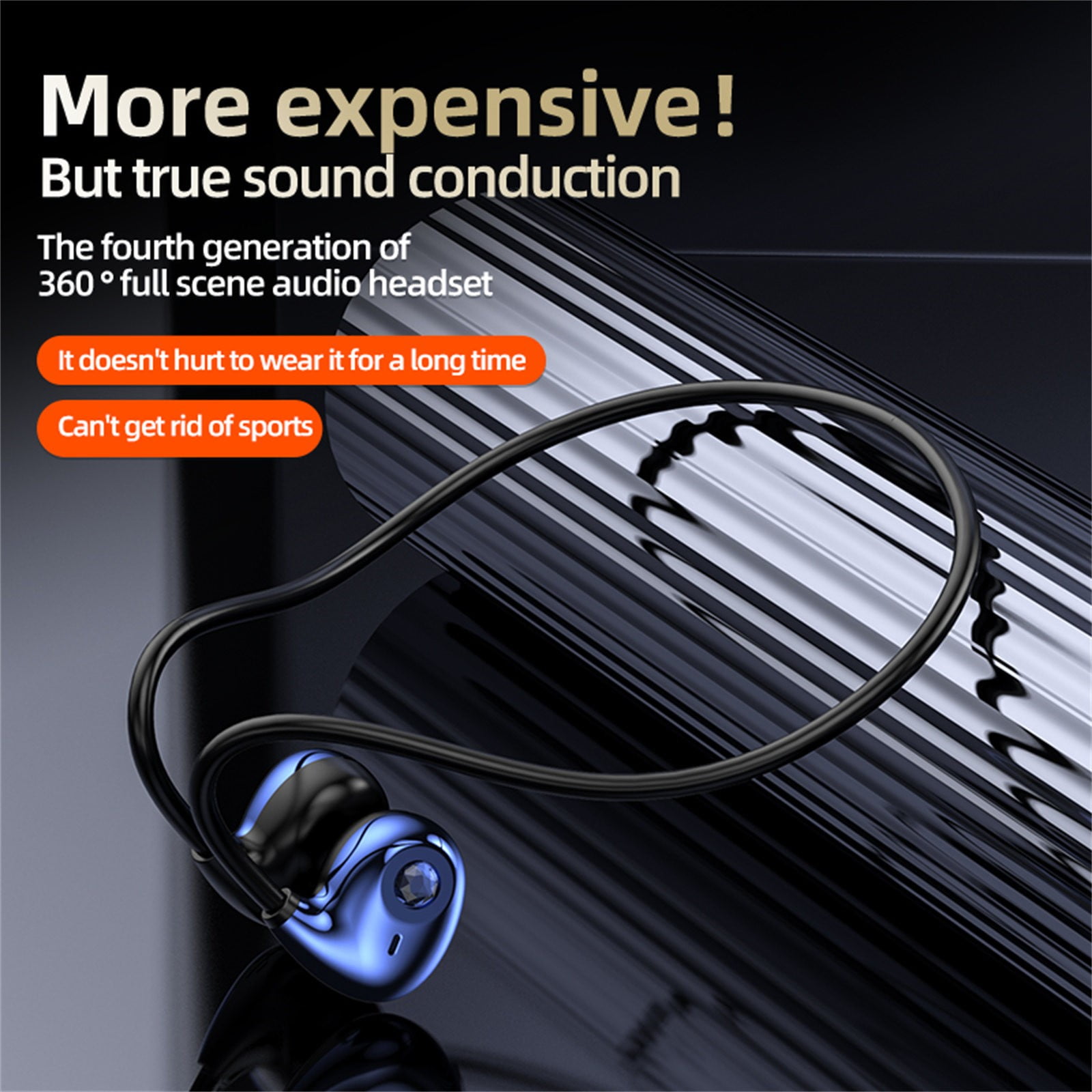 True Wireless Earbuds Bluetooth 5.3 Headphones 45H Long Playtime, Wireless Charging Case, IPX8 Waterproof Stereo Earphones, Built-in Mic Calls, Headset Premium Deep Bass 32 Preset EQs via APP,Purple