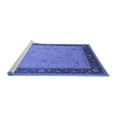 thumbnail image 2 of Ahgly Company Machine Washable Indoor Rectangle Oriental Blue Industrial Area Rugs, 5' x 7', 2 of 4