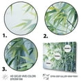 thumbnail image 3 of Designart "Bamboo love Dream V" Floral Metal Wall Art Set, 3 of 5