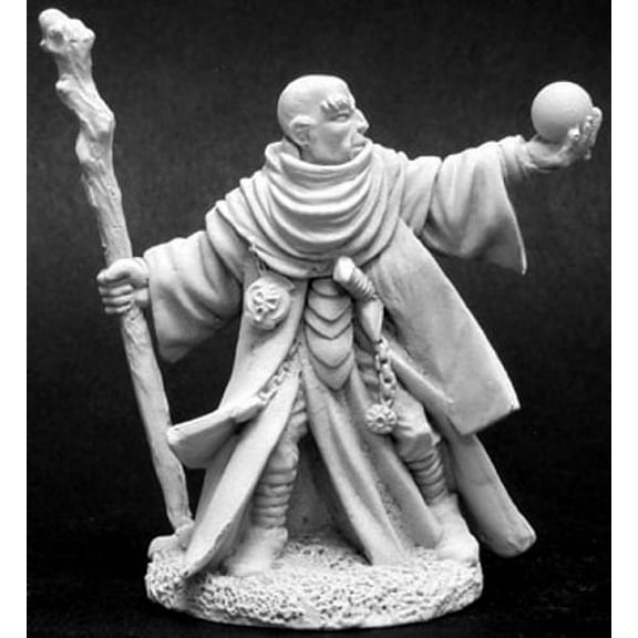Reaper Miniatures Lamann, Sorcerer #02807 Dark Heaven Legends Unpainted Metal