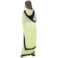 thumbnail image 2 of Atasi Indain Women's Designer Sari Light Yellow Georgette Saree With Blouse Piece, 2 of 7