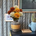 thumbnail image 6 of (2 pack) Mainstays 20in Indoor Artificial Flower Bush, Mums, Cream and Orange Colors., 6 of 6