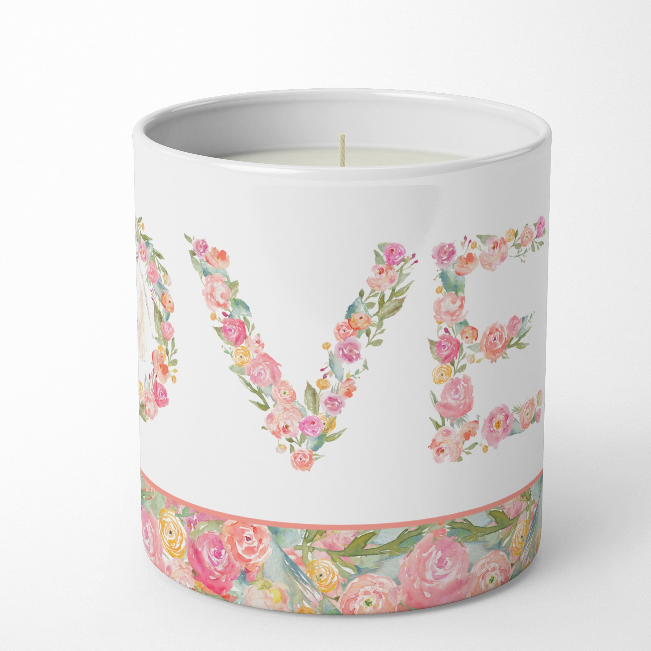 Japanese Spitz Love 10 oz Decorative Soy Candle 3.25 in x 3.75 in